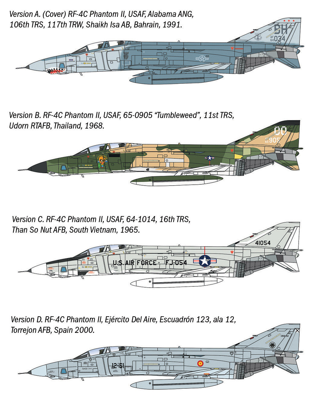 Italeri 1477 McDonnell Douglas RF-4C/E Phantom II 1:72 Model Kit