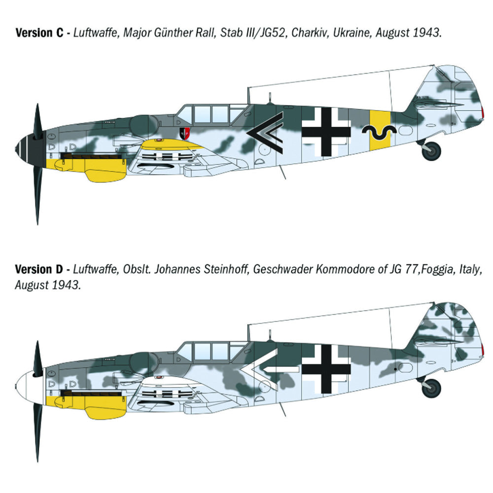 Italeri 1483 Messerschmitt Bf 109 G-6 1:72 Model Kit