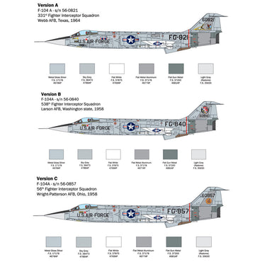 Italeri 2515 F-104A/C Starfighter 1:32 Plastic Model Kit