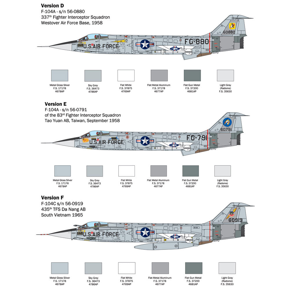 Italeri 2515 F-104A/C Starfighter 1:32 Plastic Model Kit