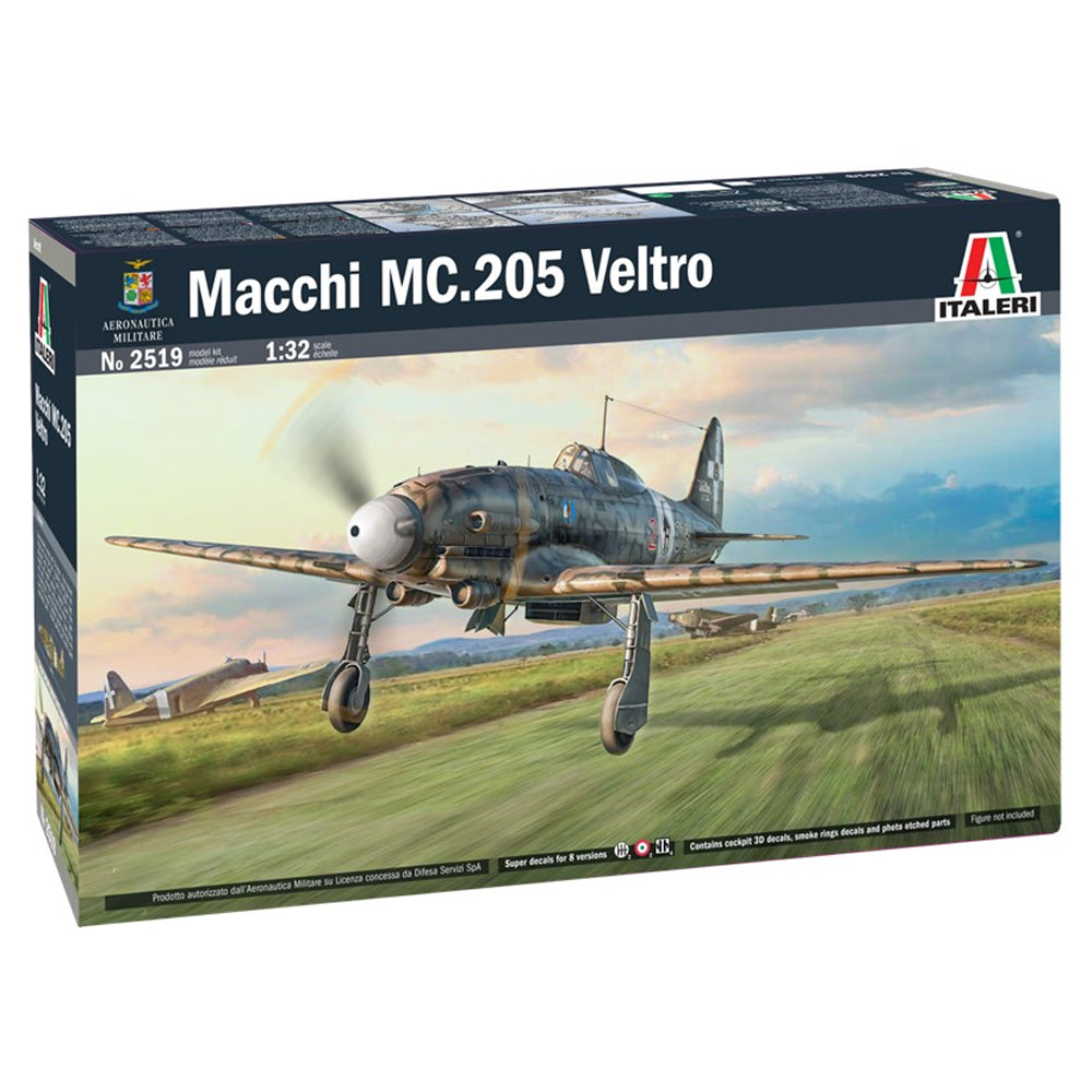 Italeri 2519 Macchi MC205 Veltro 1:32 Model Kit
