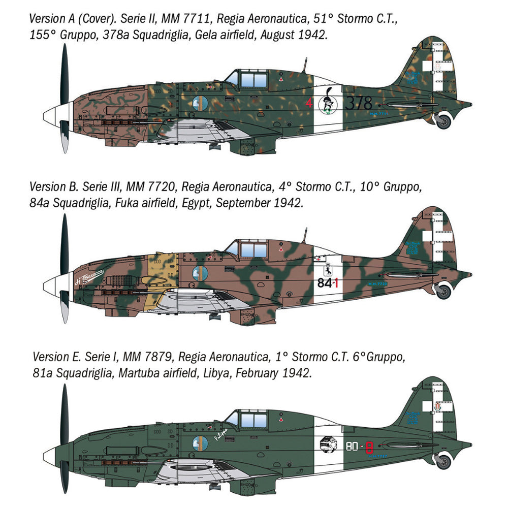 Italeri 2524 Macchi MC.202 Early Series 1:32 Model Kit