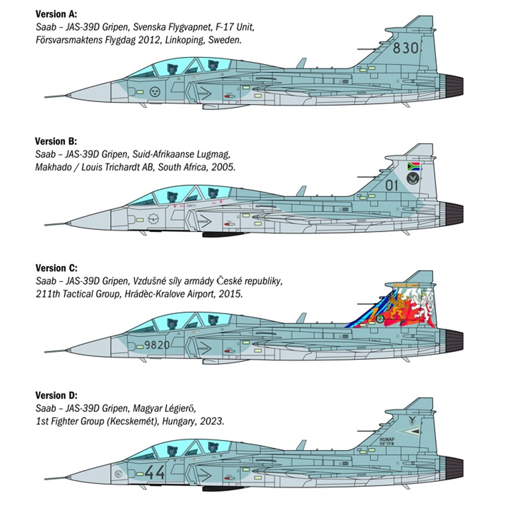 Italeri 2664 Saab JAS-39D Gripen Twin Seater 1:48 Model Kit