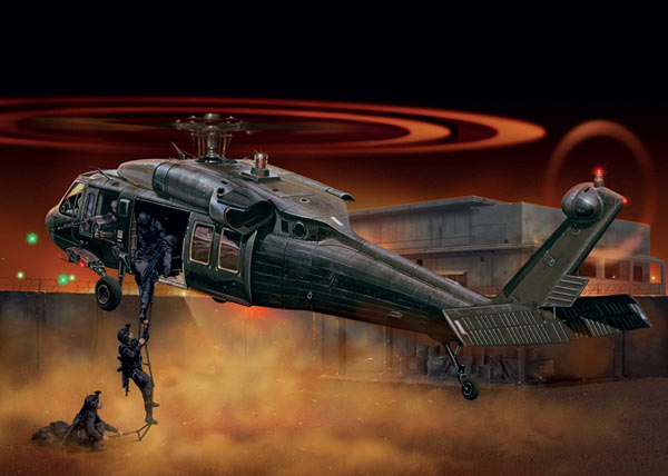 ITALERI UH-60/MH-60 Black Hawk Night Raid 2706 1:48 Helicopter Model Kit