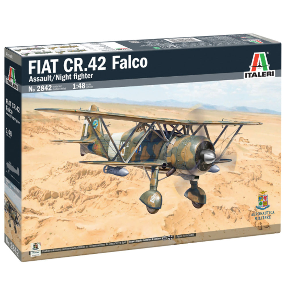 Italeri 2842 FIAT CR.42 Falco Assault/Night Fighter 1:48 Model Kit