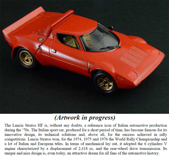 Italeri 3654 Lancia Stratos 1:24 Car Model Kit