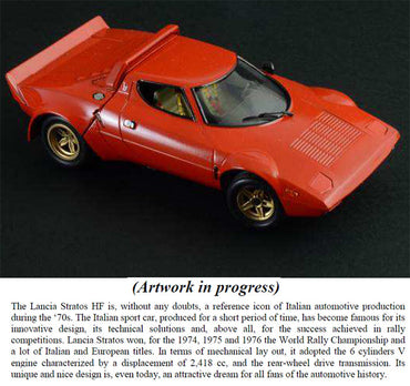 Italeri 3654 Lancia Stratos 1:24 Car Model Kit