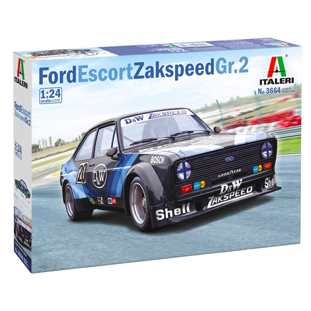 Italeri 3664  Ford Escort Zakspeed Gr.2 1:24 Car Plastic Model Kit