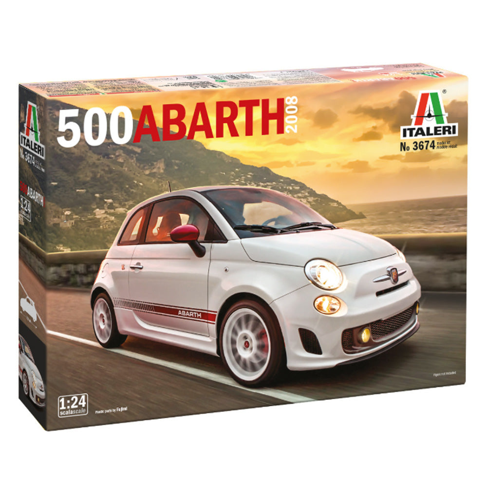 Italeri 3674 500 Abarth 2008 1:24 Model Kit