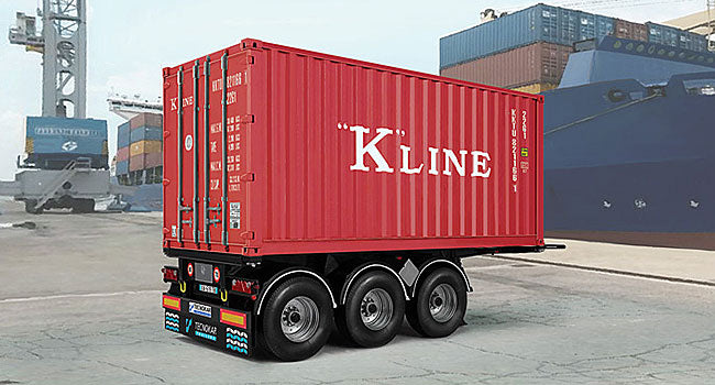 ITALERI 3887  Tecnokar 20' Container Trailer 1:24 Military Model Kit