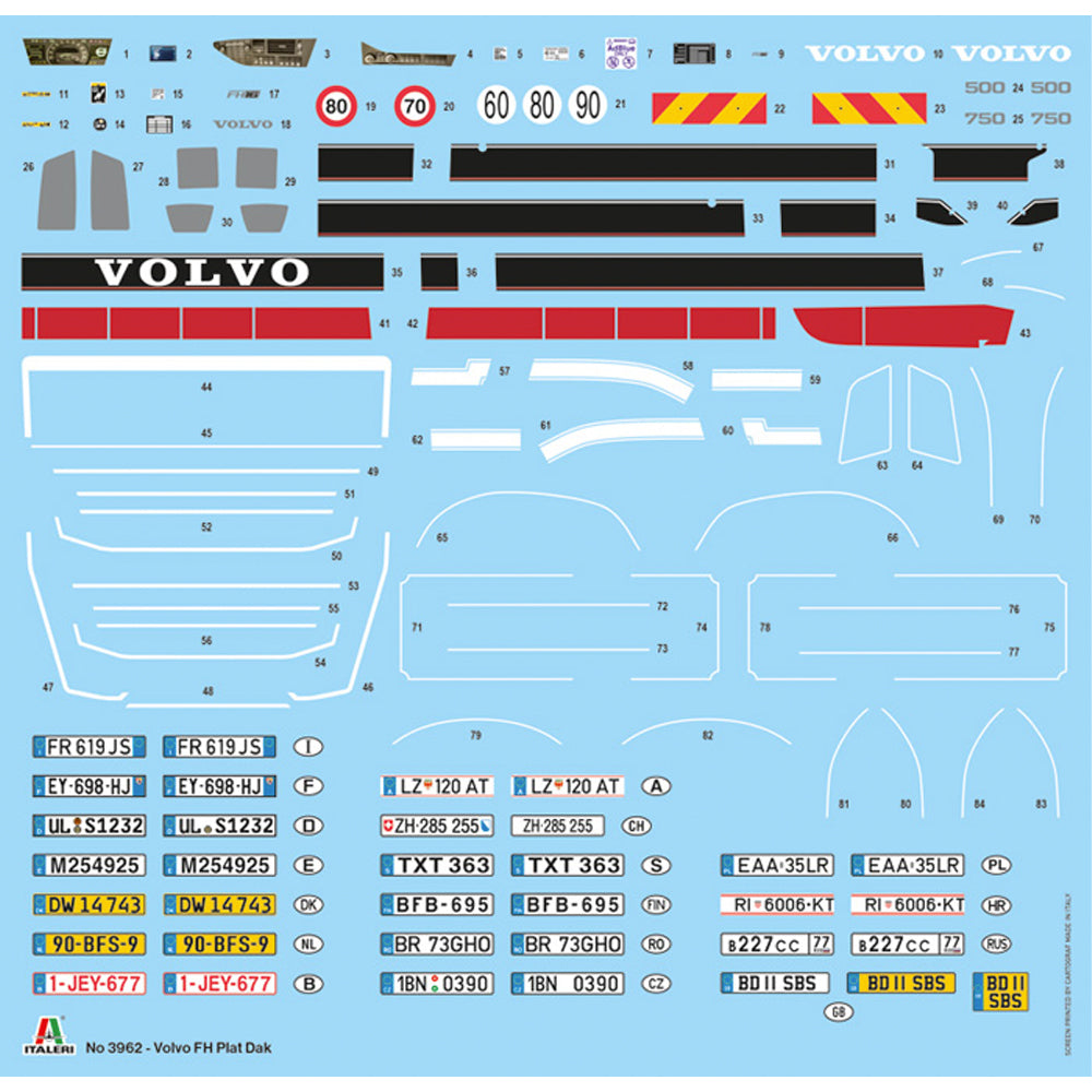 Italeri 3962 Volvo FH Low Roof Plat Dak 1:24 Model Kit
