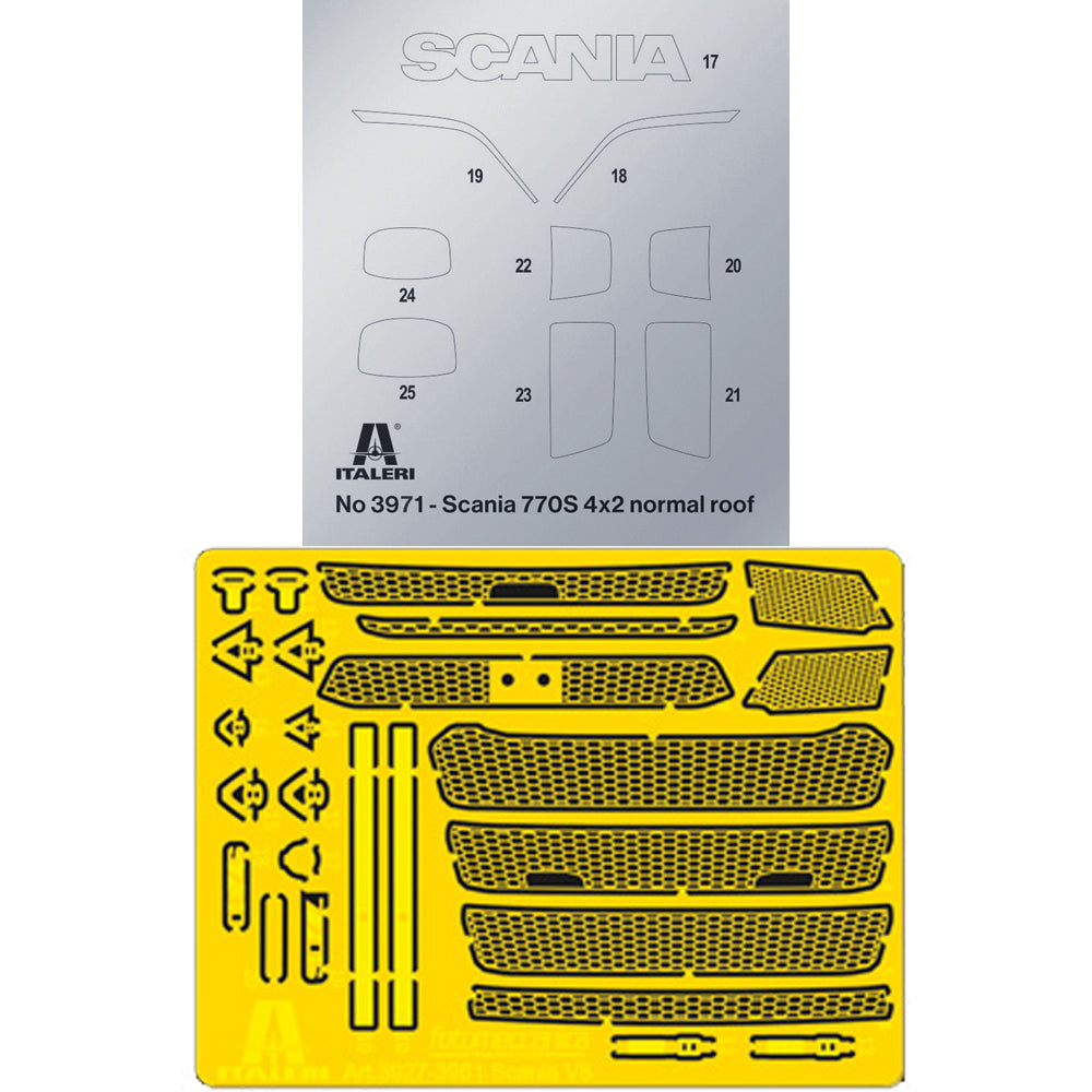 Italeri 3971 Scania 770S 4x2 Normal Roof Grey Cab 1:24 Model Kit