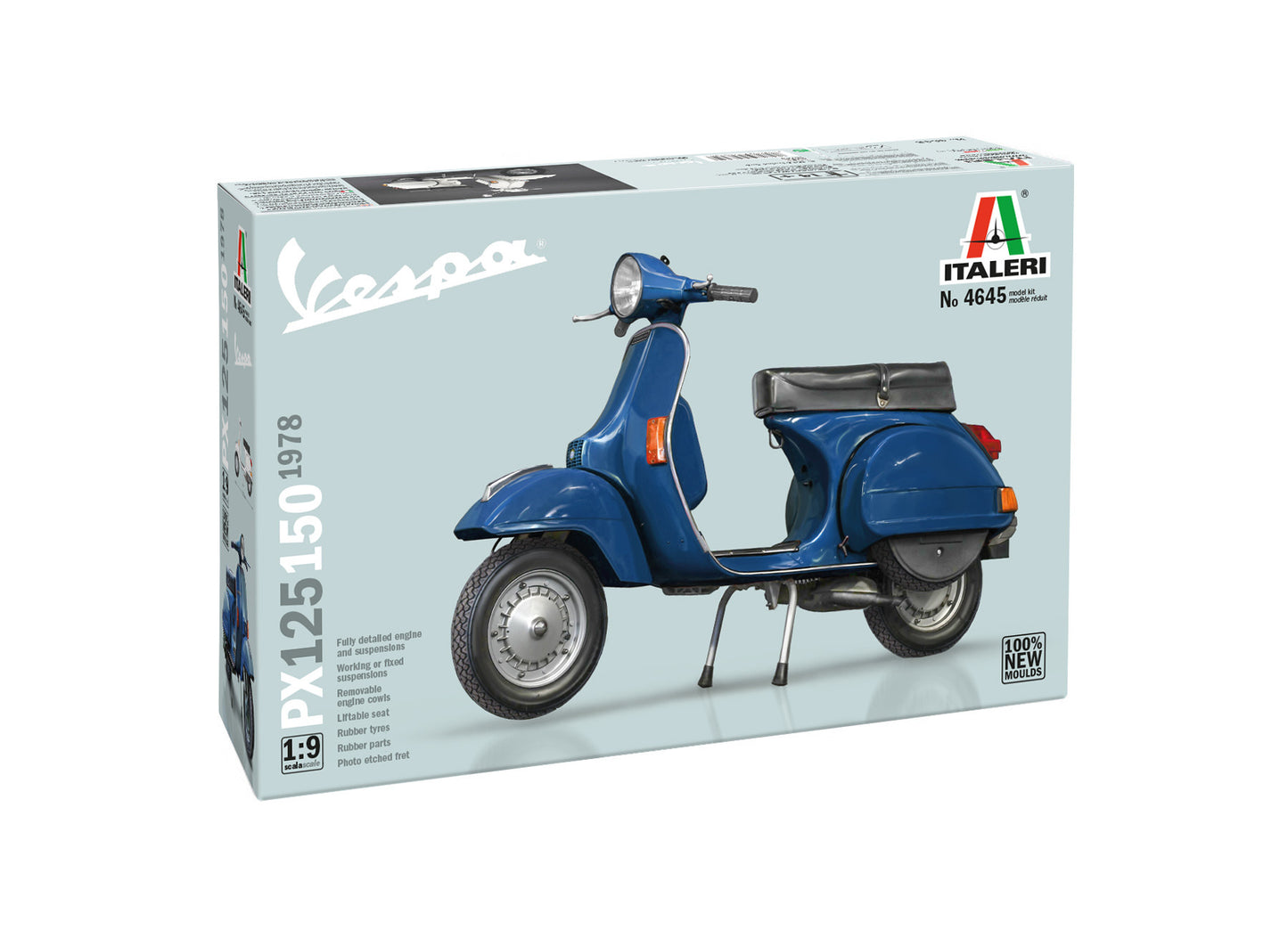 Italeri 4645 Piaggio Vespa PX 125/150 1978 1:9 Model Kit