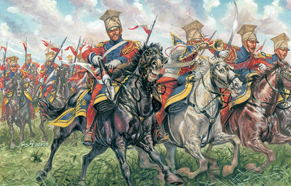 ITALERI Waterloo Polish Dutch Lancers 6039 1:72 Figures Model Kit