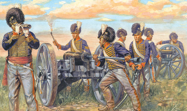 ITALERI Waterloo British Artillery 6041 1:72 Figures Model Kit