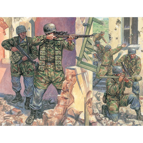 ITALERI WWII German Paratroopers Jun 6045 1:72 Figures Kit