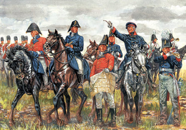 ITALERI Waterloo British Prussian General Staff 6065 1:72 Figures Model Kit