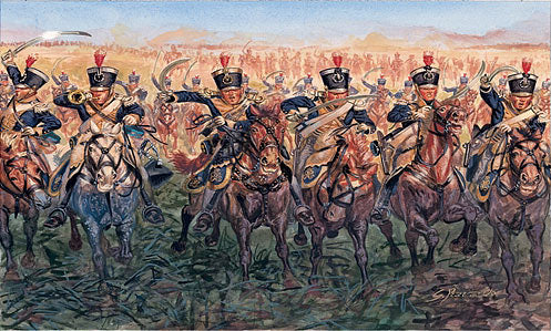 ITALERI English Light Cavalry Napoloenic Wars 6094 1:72 Figures Model Kit