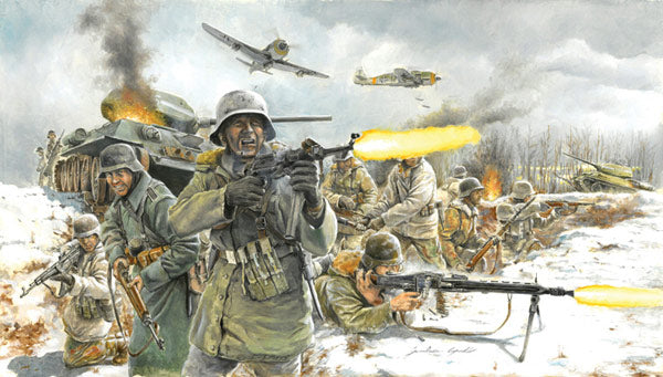 ITALERI German Infantry (Winter Uniform) 6151 1:72 Figures Model Kit