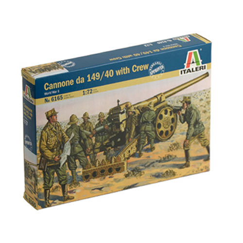 ITALERI Italian Cannon 149/40 W Crew 6165 1:72 Figures Kit