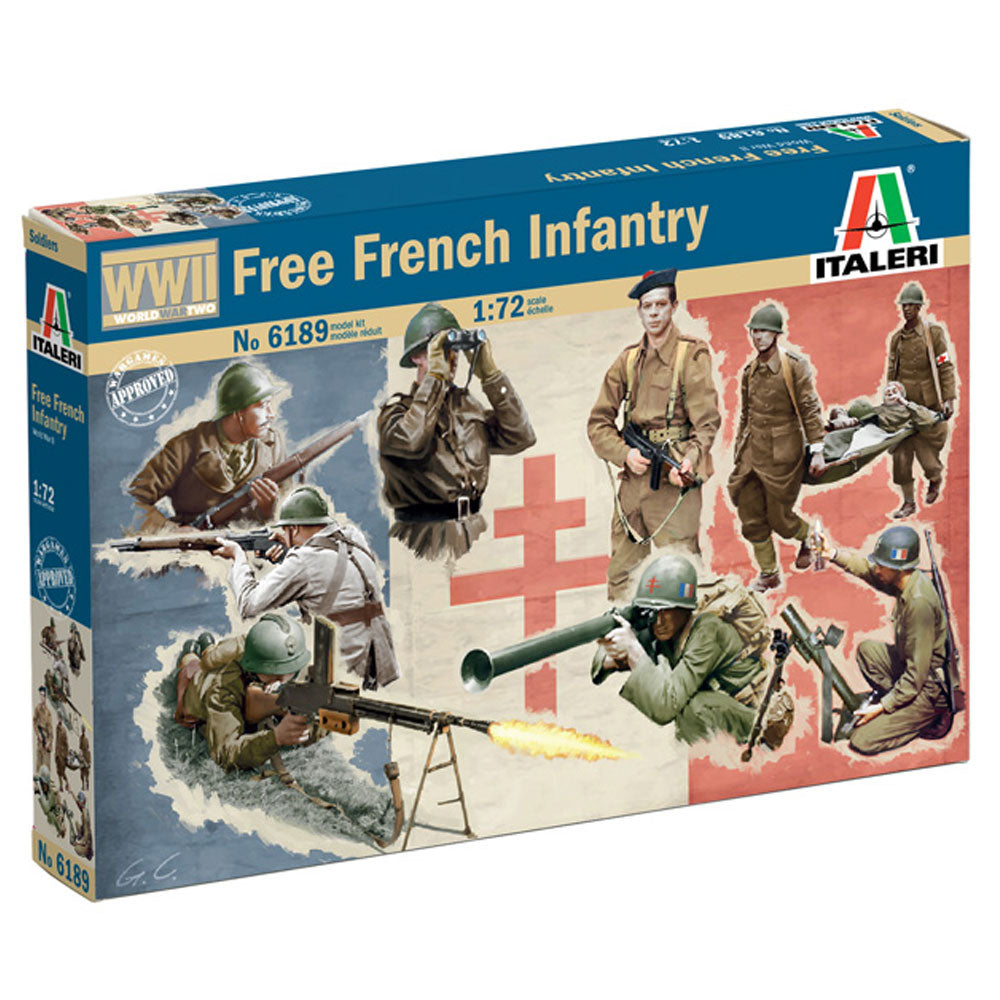Italeri 6189 French Infantry (WWII) 1:72 Plastic Model Kit