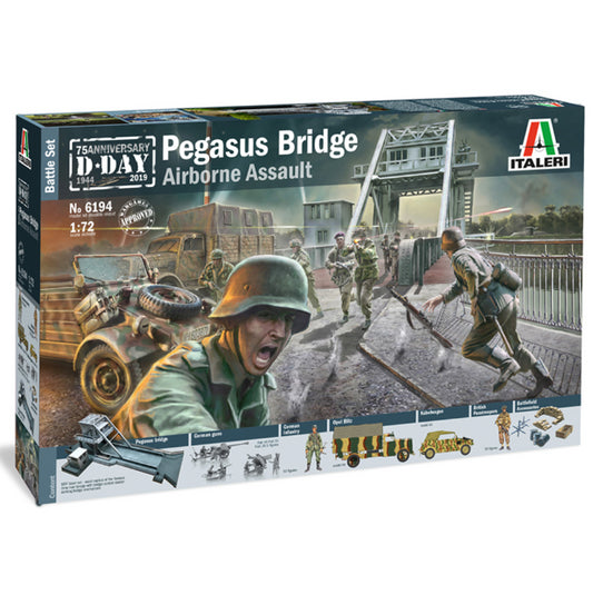 ITALERI Pegasus Battle Bridge D.Day 75th Anniv. Set 6194 1:72 Plastic Model Kit