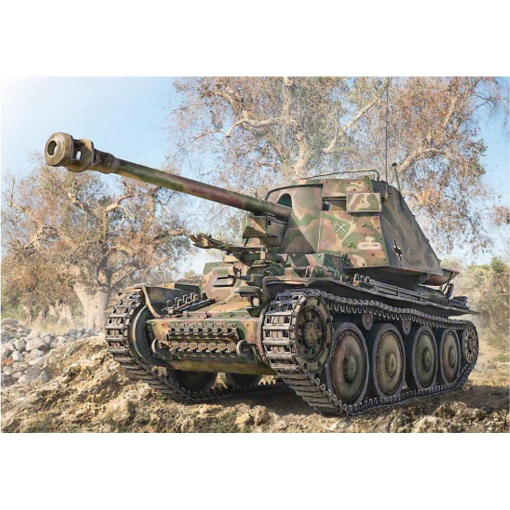Italeri Sd.Kfz.138 Ausf H Marder III Tank w/Crew 1:35 6566 Plastic Model Kit