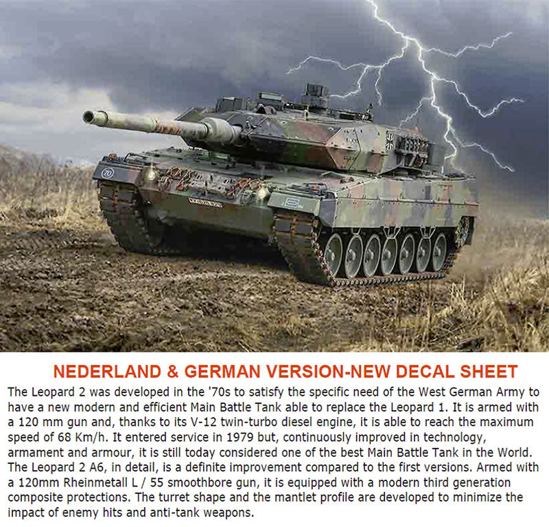 ITALERI Leopard 2A6 6567 1:35 Tank Model Kit