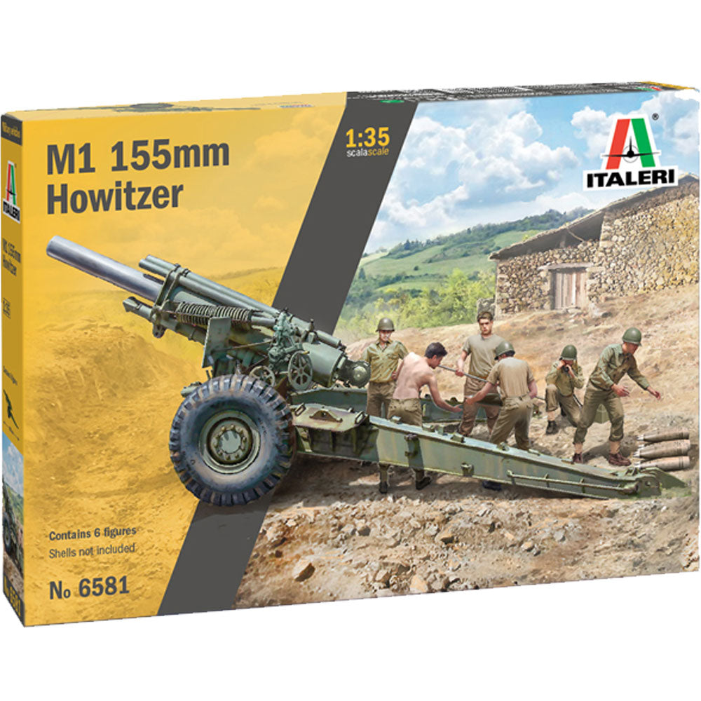 Italeri 6581 M-1 155mm with Gun Crew 1:35 Plastic Model Kit