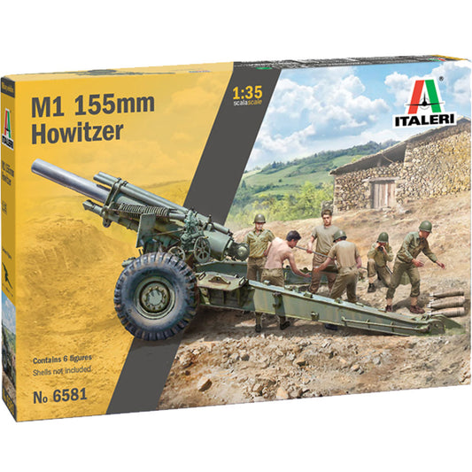 Italeri 6581 M-1 155mm with Gun Crew 1:35 Plastic Model Kit