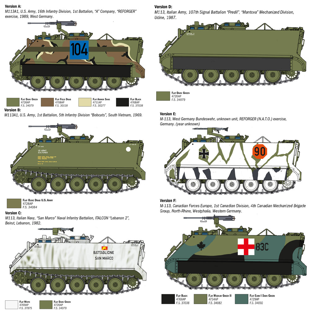 Italeri 6753 M113A1 APC Armoured Personnel Carrier 1:35 Model Kit