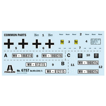 Italeri 6757 Sd.Kfz. 234/1 Armoured Car 1:35 Model Kit