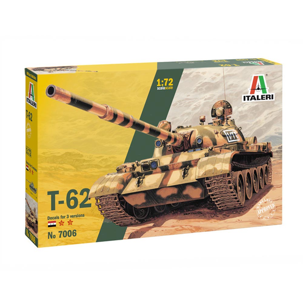 Italeri 7006  Russian t-62 Tank 1:72 Plastic Model Kit