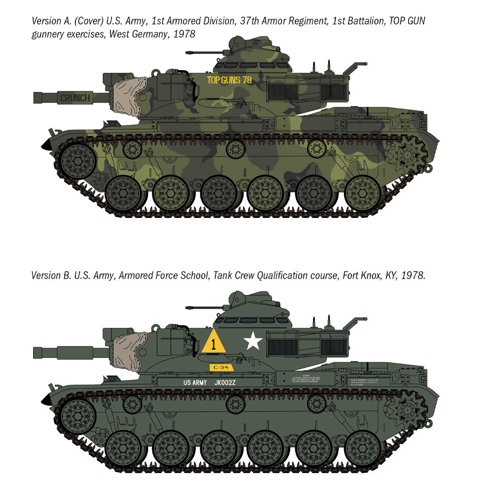 Italeri 7086 M60A2 Main Battle Tank 1:72 Model Kit