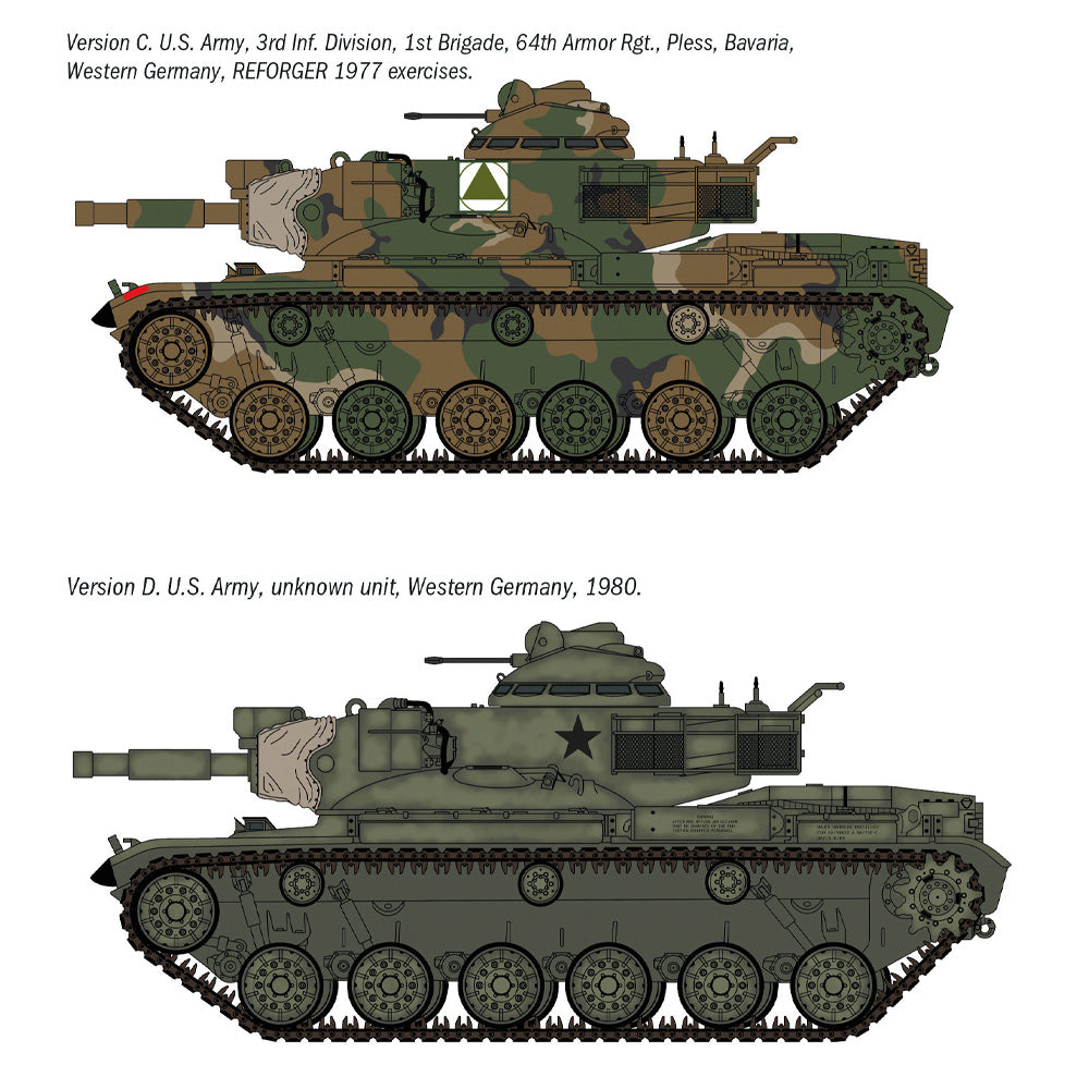 Italeri 7086 M60A2 Main Battle Tank 1:72 Model Kit