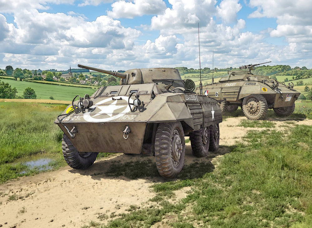 Italeri 7087 M8 Greyhound / M20 1:72 Model Kit