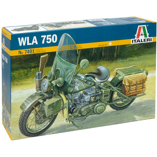 ITALERI US Army WWII Motorcycle 7401 1:9  Bike Model Kit