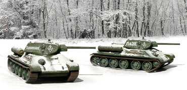 ITALERI T34/76 M42 2x Fast Assembly Models 7523 1:72 Military Model Kit