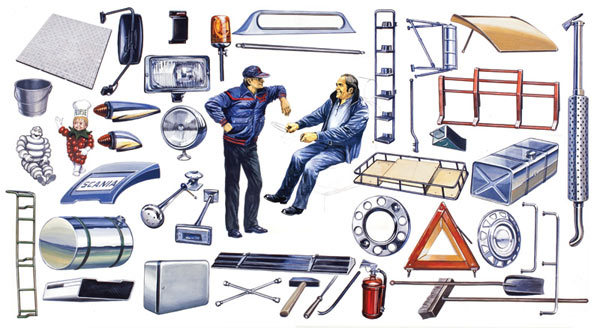 ITALERI Truck Shop Accessories 764 1:24 Model Kit