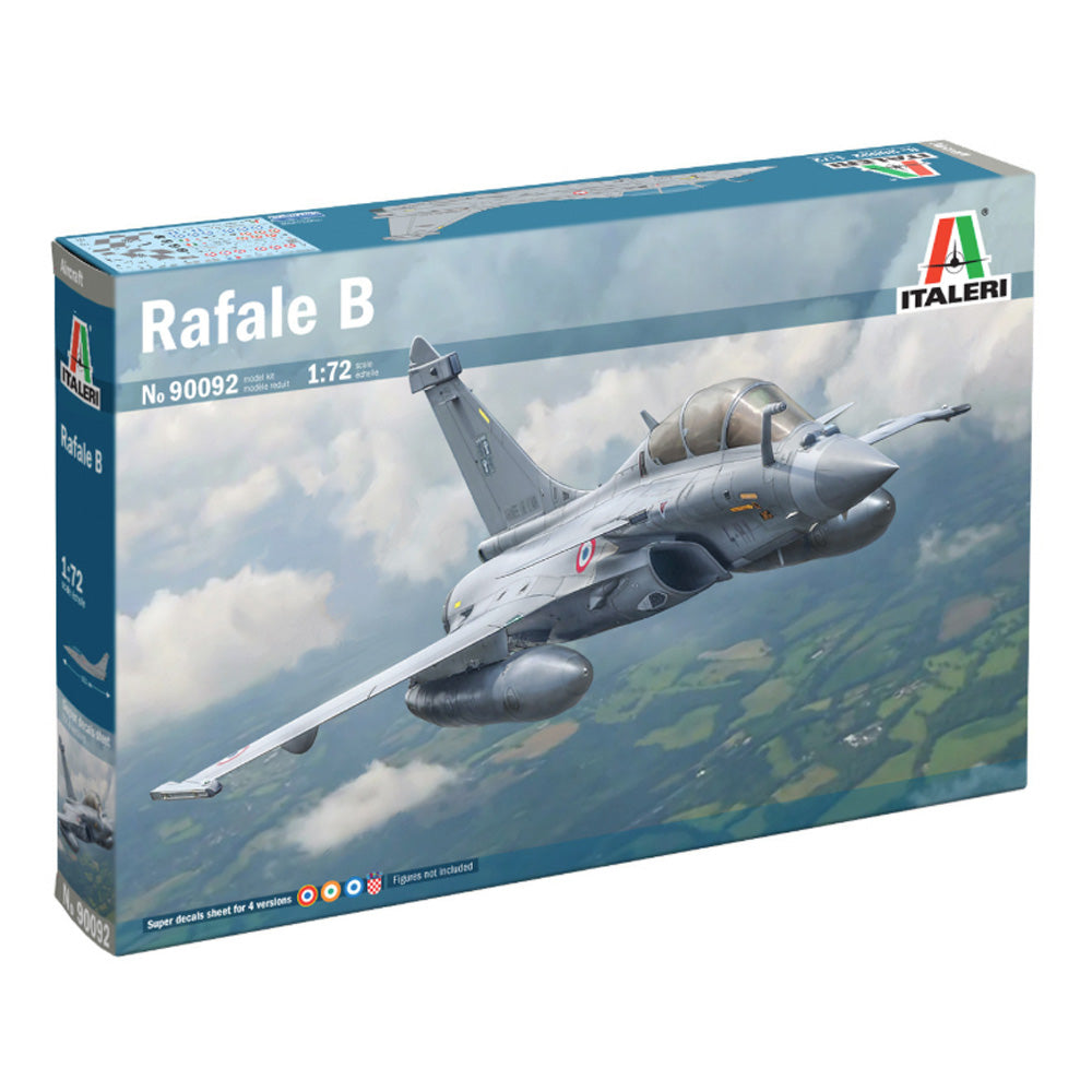 Italeri 90092 Rafale B Two-Seat French Fighter Aircraft 1:72 Model Kit
