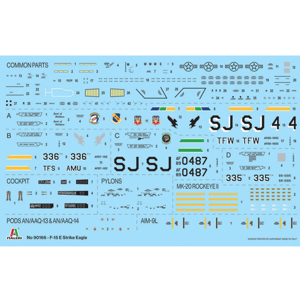 Italeri 90166 McDonnell Douglas F-15E Strike Eagle 1:72 Model Kit
