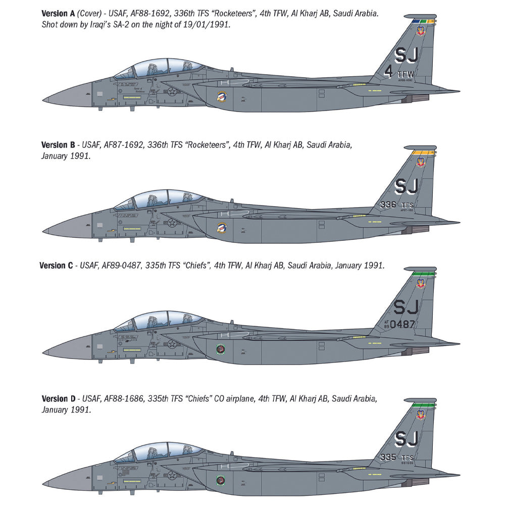 Italeri 90166 McDonnell Douglas F-15E Strike Eagle 1:72 Model Kit