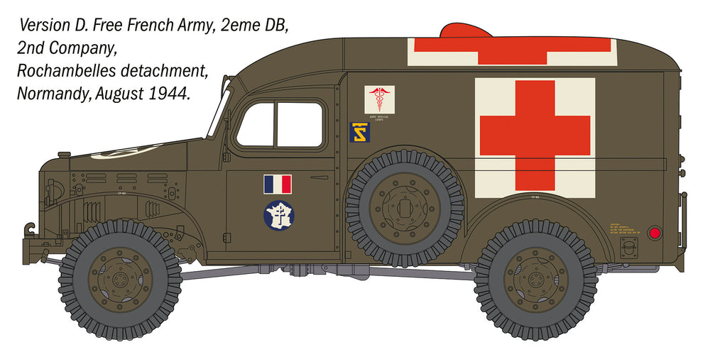 Italeri 90226 Dodge WC54 Ambulance 1:35 Model Kit