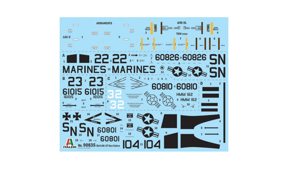 Italeri 90835 AH-1T SeaCobra 1:48 Model Kit