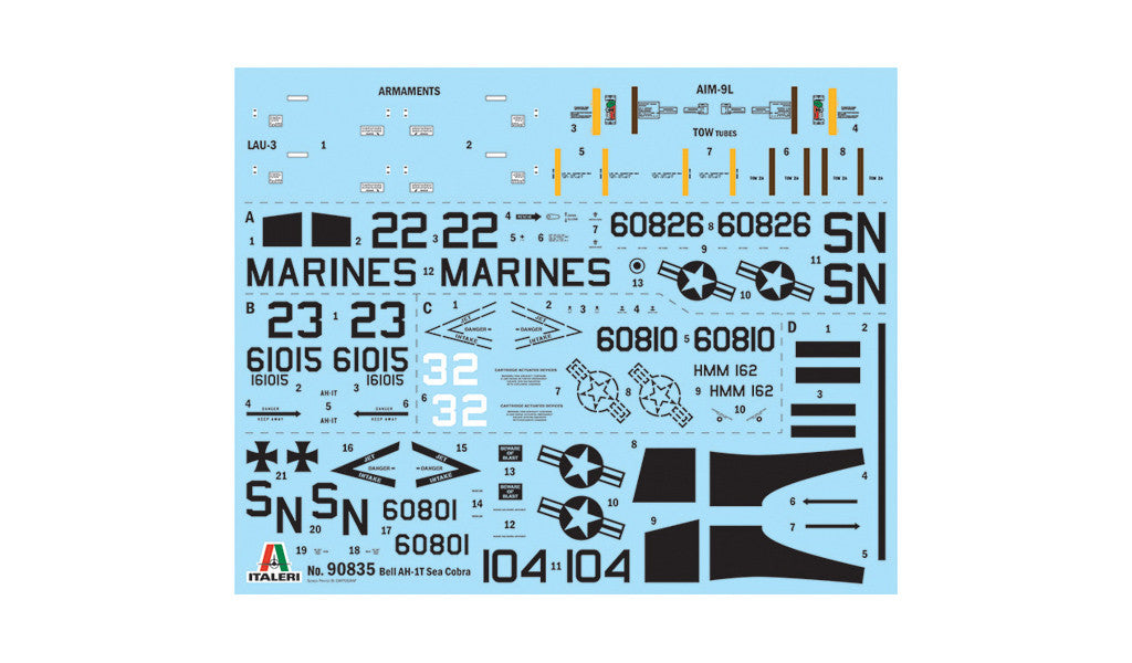 Italeri 90835 AH-1T SeaCobra 1:48 Model Kit
