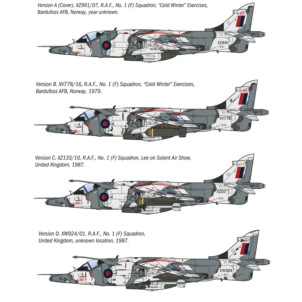 Italeri 91278 Harrier GR.3 'Winter Camo' 1:72 Model Kit