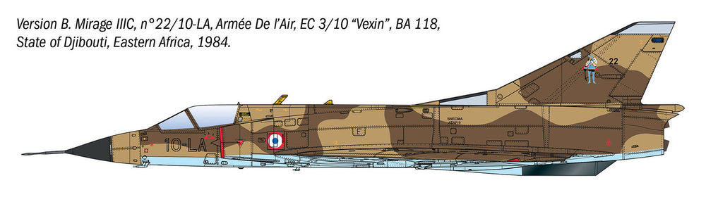 Italeri 92505 Dassault Mirage IIIC Interceptor Aircraft 1:32 Model Kit