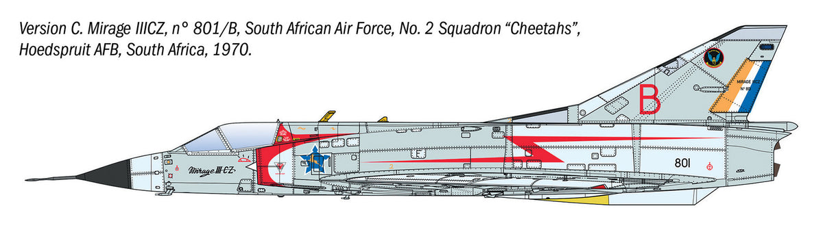Italeri 92505 Dassault Mirage IIIC Interceptor Aircraft 1:32 Model Kit