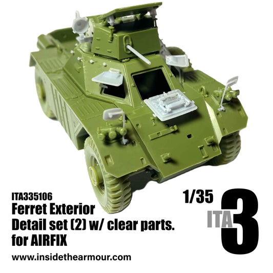 Inside the Armour ITA335106 1:35 Ferret Exterior Pt2 w/Clear Parts for Airfix