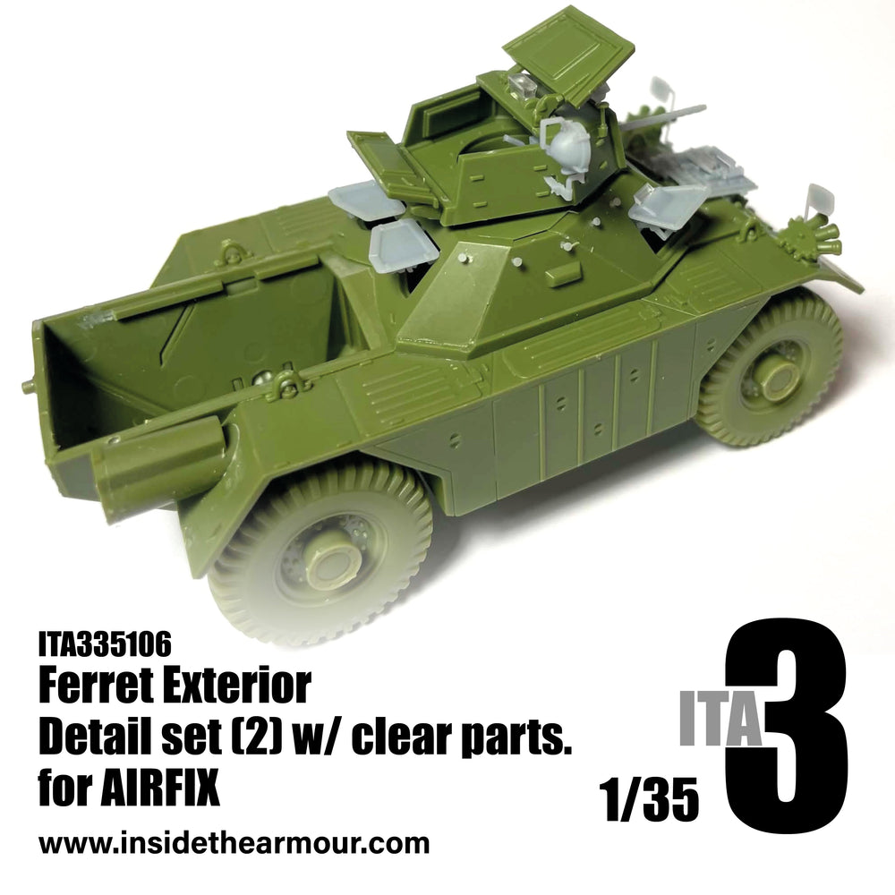 Inside the Armour ITA335106 1:35 Ferret Exterior Pt2 w/Clear Parts for Airfix